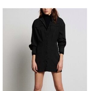 ba&sh Black Long Sleeve Dress